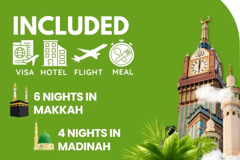 3 Star December Umrah Package For 10 Nights
