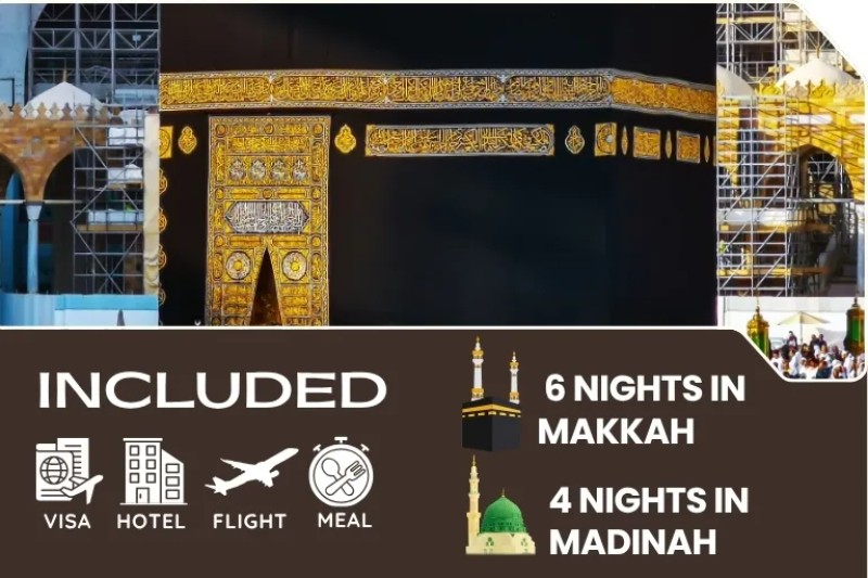3 Star August Umrah Package For 10 Nights