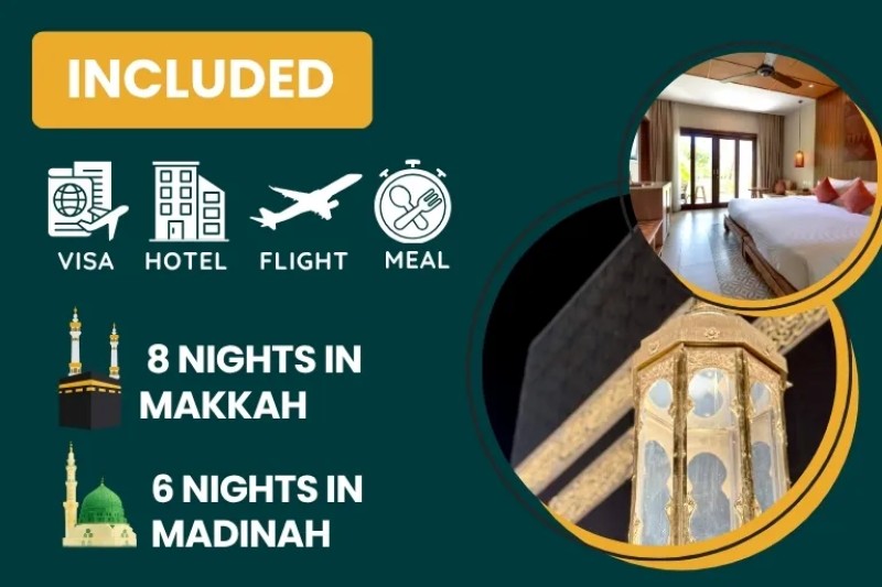 4 Star August Umrah Package For 14 Nights
