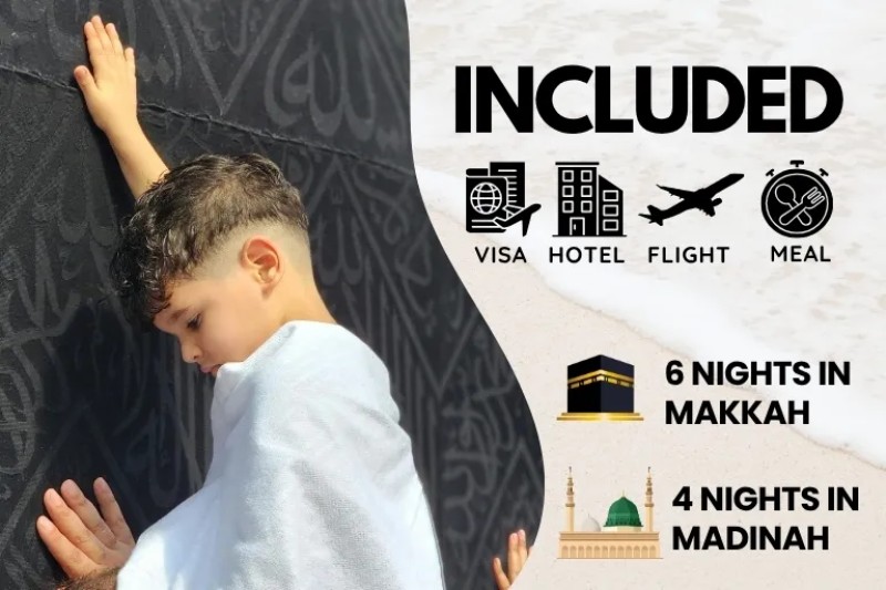 5 Star August Umrah Package For 10 Nights