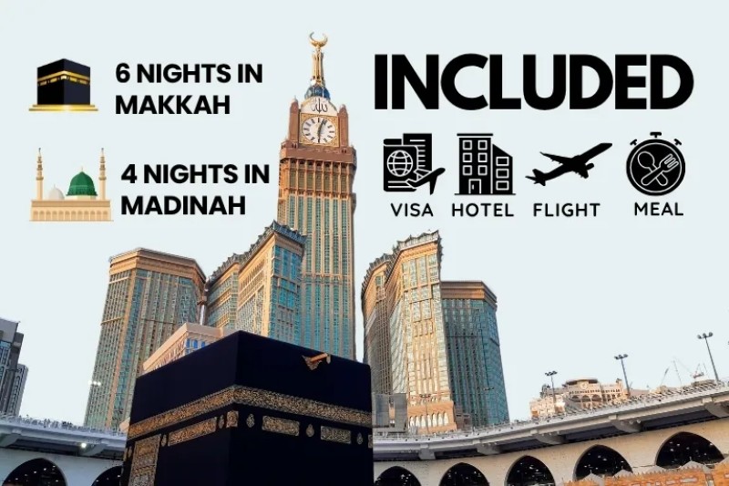3 Star February Umrah Package For 10 Nights