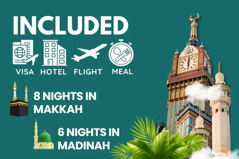 4 Star February Umrah Package For 14 Nights