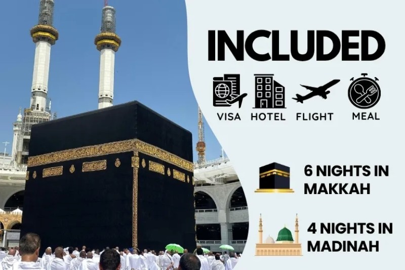 5 Star February Umrah Package For 10 Nights