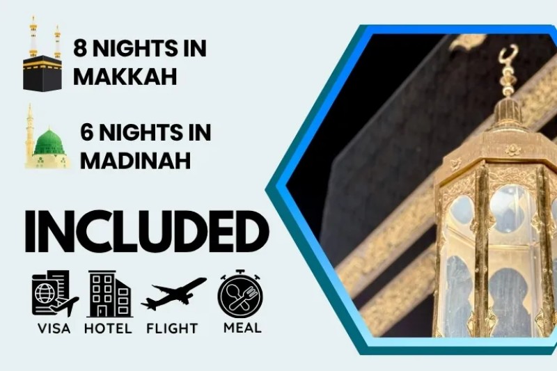 5 Star February Umrah Package For 14 Nights