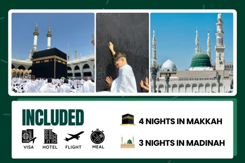 3 Star Easter Holiday Umrah Package For 7 Nights