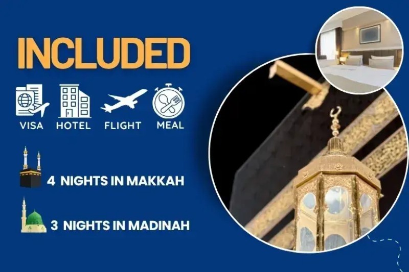 3 Star Umrah Package for 7 Nights