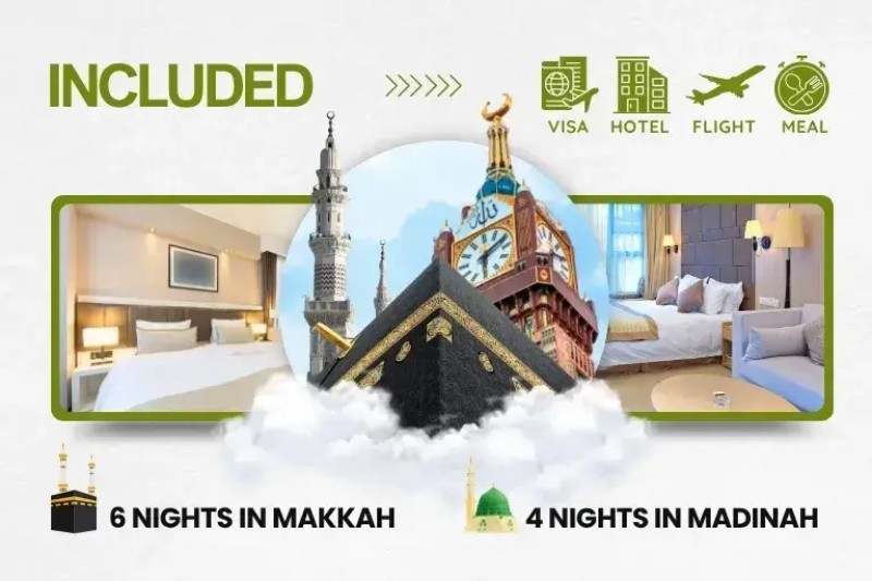 3 Star Umrah Package for 10 Nights fro Ireland