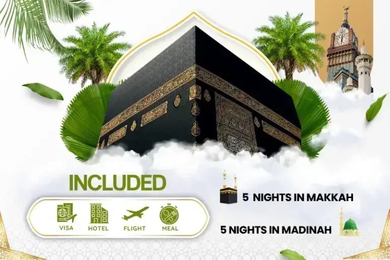 5 Star Umrah Package for 10 Nights from ireland
