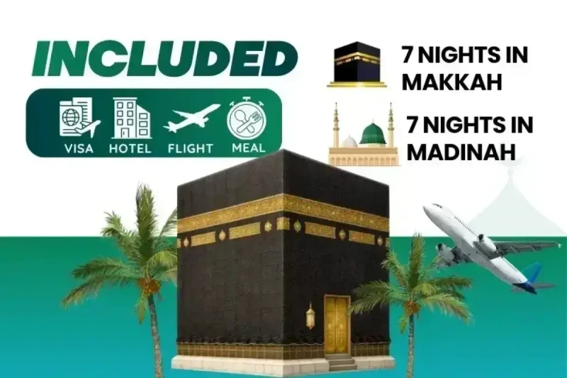 Platinum Umrah Package 5 Star For 14 Nights (Haram View)