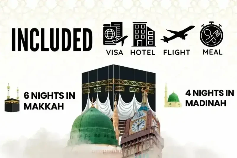 5 Star July Umrah Package For 10 Nights