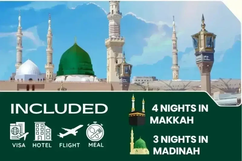 5 Star October Umrah Package For 7 Nights