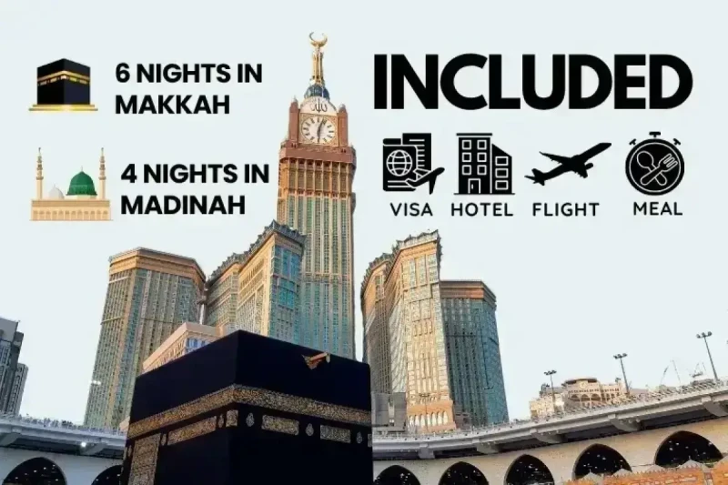 3 Star February Umrah Package For 10 Nights