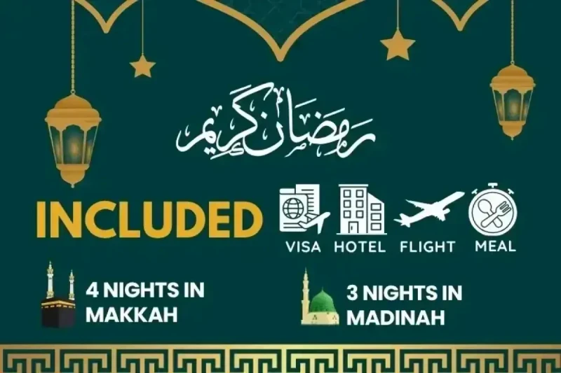 4 Star Ramadan Umrah Package For 7 Nights
