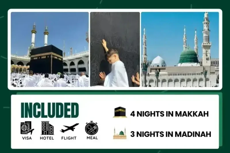 3 Star Easter Holiday Umrah Package For 7 Nights