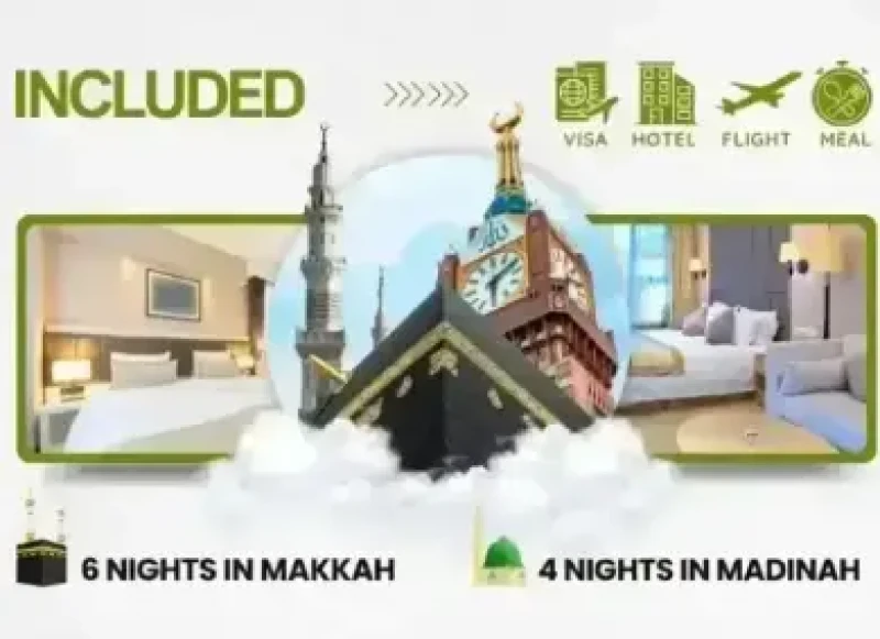 3 Star Umrah Package for 10 nights