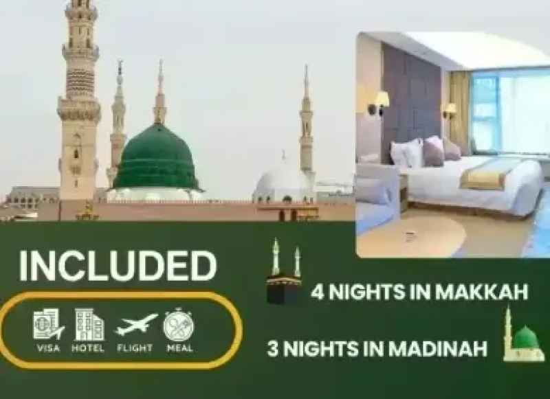 5 Star Umrah Package for 7 Nights