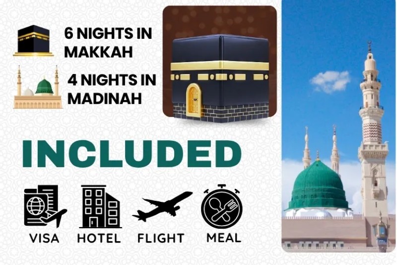 3 Star October Umrah Package For 10 Nights