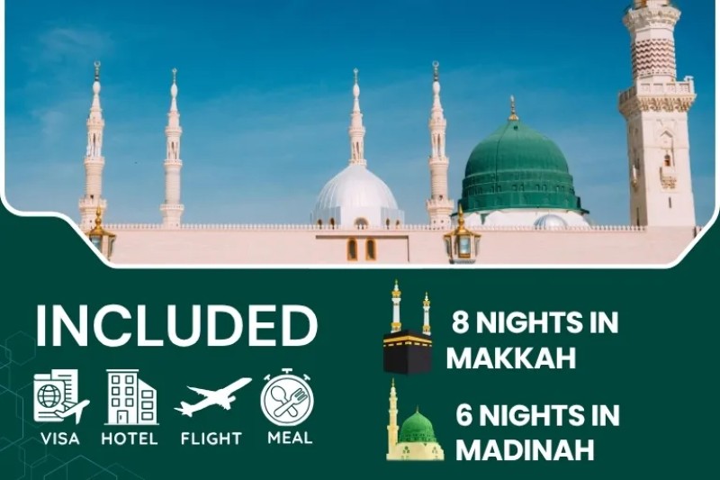 5 Star October Umrah Package For 14 Nights