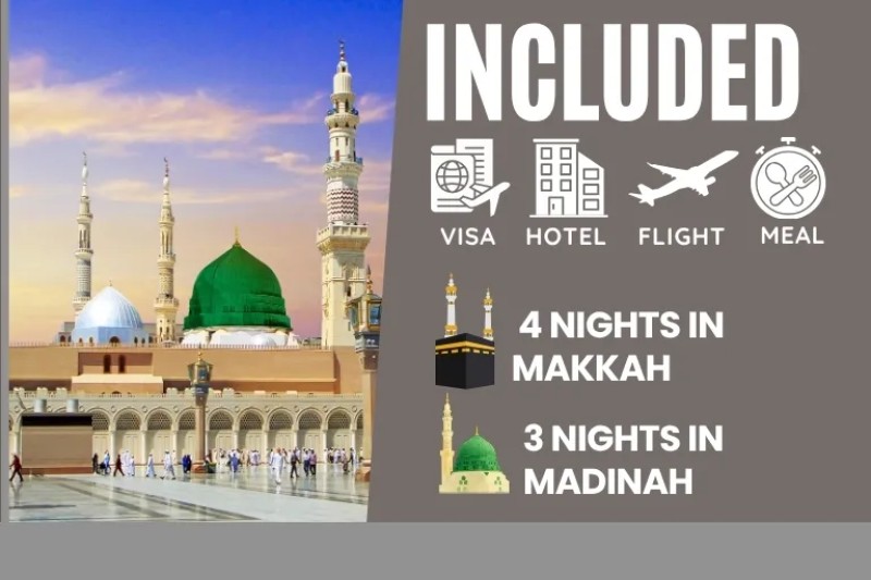 3 Star Affordable 7 Nights Umrah Package For September
