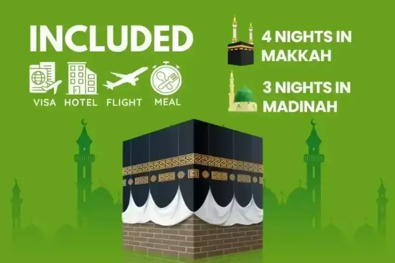 3 Star December Umrah Package For 7 Nights